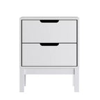 Flash Furniture Dallas Wooden Night Stand, Bedroom Side Table with 2 Storage Drawers for Kids