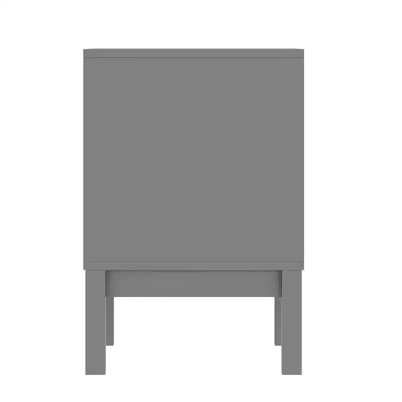 Flash Furniture Dallas Wooden Night Stand, Bedroom Side Table with 2 Storage Drawers for Kids