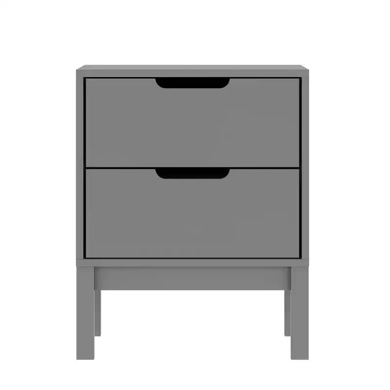 Flash Furniture Dallas Wooden Night Stand, Bedroom Side Table with 2 Storage Drawers for Kids