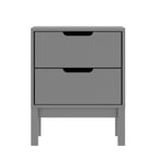 Flash Furniture Dallas Wooden Night Stand, Bedroom Side Table with 2 Storage Drawers for Kids