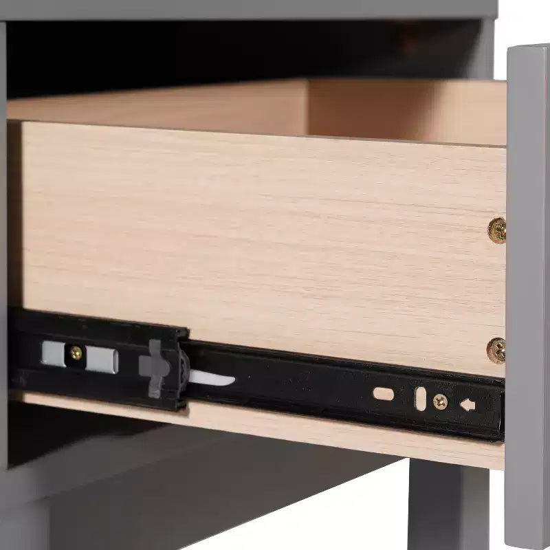 Flash Furniture Dallas Wooden Night Stand, Bedroom Side Table with 2 Storage Drawers for Kids