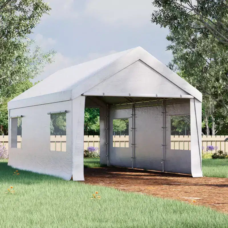 EROMMY 10 Ft X 20 Ft Car Canopy Portable Garage