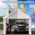 EROMMY 10 Ft X 20 Ft Car Canopy Portable Garage