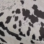 GDFStudio Moria Modern Rubber Wood Velvet Cow Ottoman