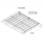 Whisen Modern Design Floating Platform Bed Frame
