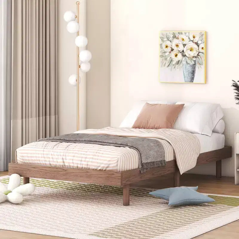 Whisen Modern Design Floating Platform Bed Frame