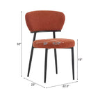 Christopher Knight Home Atrass Upholstered Dining Chair with Metal Legs (Set of 6)