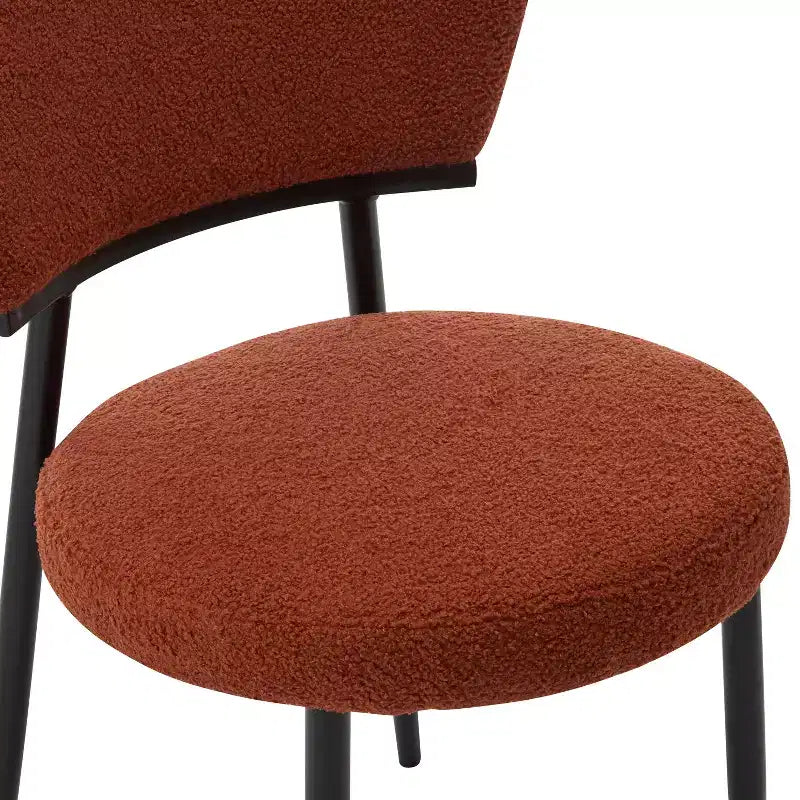 Christopher Knight Home Atrass Upholstered Dining Chair with Metal Legs (Set of 6)