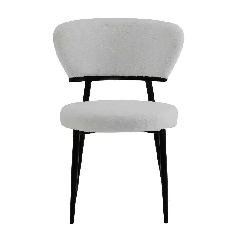 Christopher Knight Home Atrass Upholstered Dining Chair with Metal Legs (Set of 6)