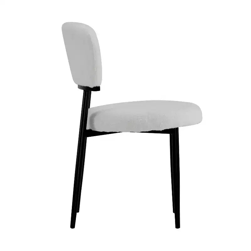 Christopher Knight Home Atrass Upholstered Dining Chair with Metal Legs (Set of 6)