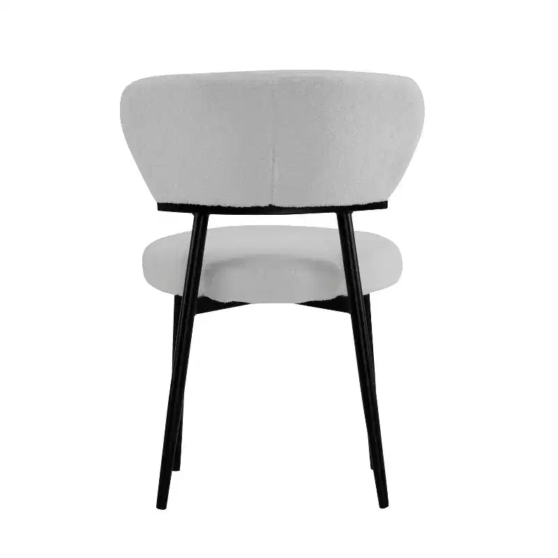 Christopher Knight Home Atrass Upholstered Dining Chair with Metal Legs (Set of 6)