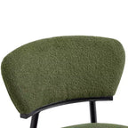 Christopher Knight Home Atrass Upholstered Dining Chair with Metal Legs (Set of 6)