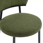 Christopher Knight Home Atrass Upholstered Dining Chair with Metal Legs (Set of 6)