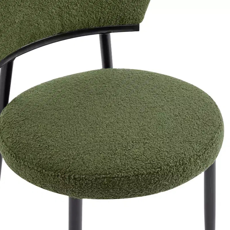 Christopher Knight Home Atrass Upholstered Dining Chair with Metal Legs (Set of 6)