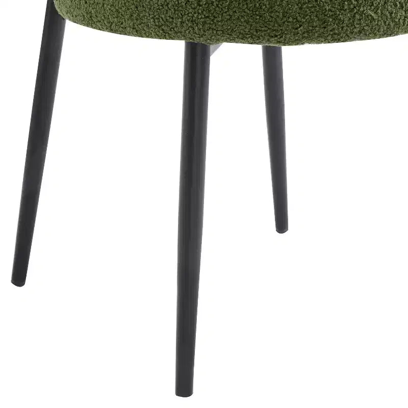 Christopher Knight Home Atrass Upholstered Dining Chair with Metal Legs (Set of 6)
