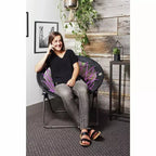 Zenithen Bungee Folding Dish Saucer Chair, 33in