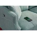 Waterproof Fabric 3-Seater Sofa Equipped with USB Charging Port