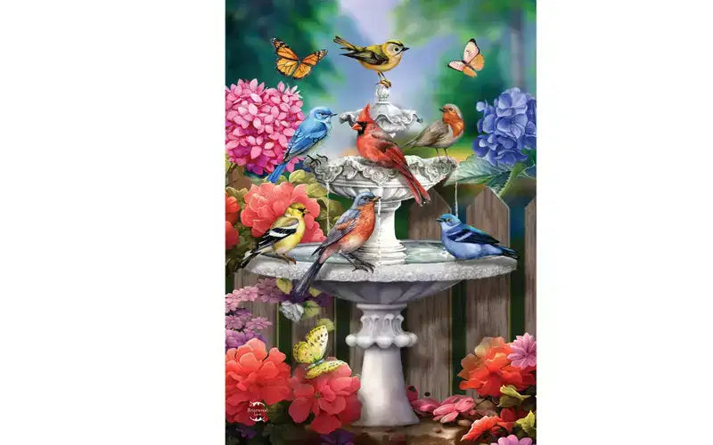 Briarwood Lane Spring House Flag 40x28 For Outdoor Spring Bath Birds For Spring House Flag