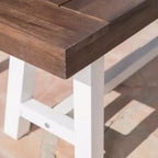 Christopher Knight Home Bowman Outdoor Acacia Wood 63 W Bench with Iron Legs