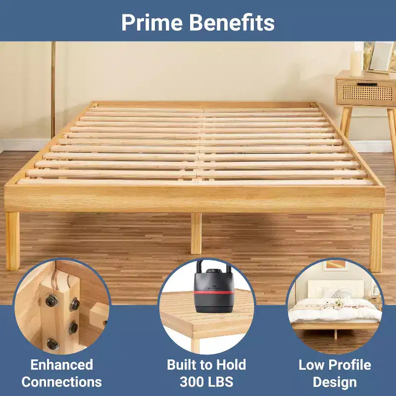 Home Imports Emporium Solid Wood Platform Bed