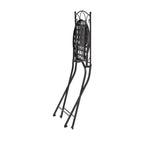 Christopher Knight Home Priscilla 3 Pieces Outdoor Ceramic Tile and Iron Foldable Bistro Set, Black/Red