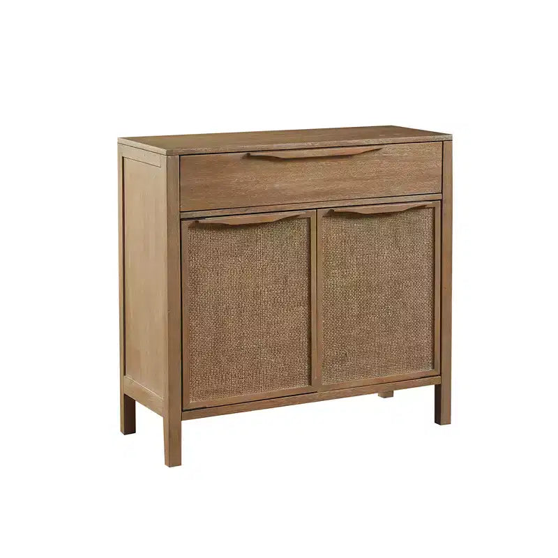 Christopher Knight Home Benjamin 34.25 H Cane-webbding Door Wood Storage Cabinet with Drawer and Shelf