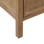 Christopher Knight Home Benjamin 34.25 H Cane-webbding Door Wood Storage Cabinet with Drawer and Shelf