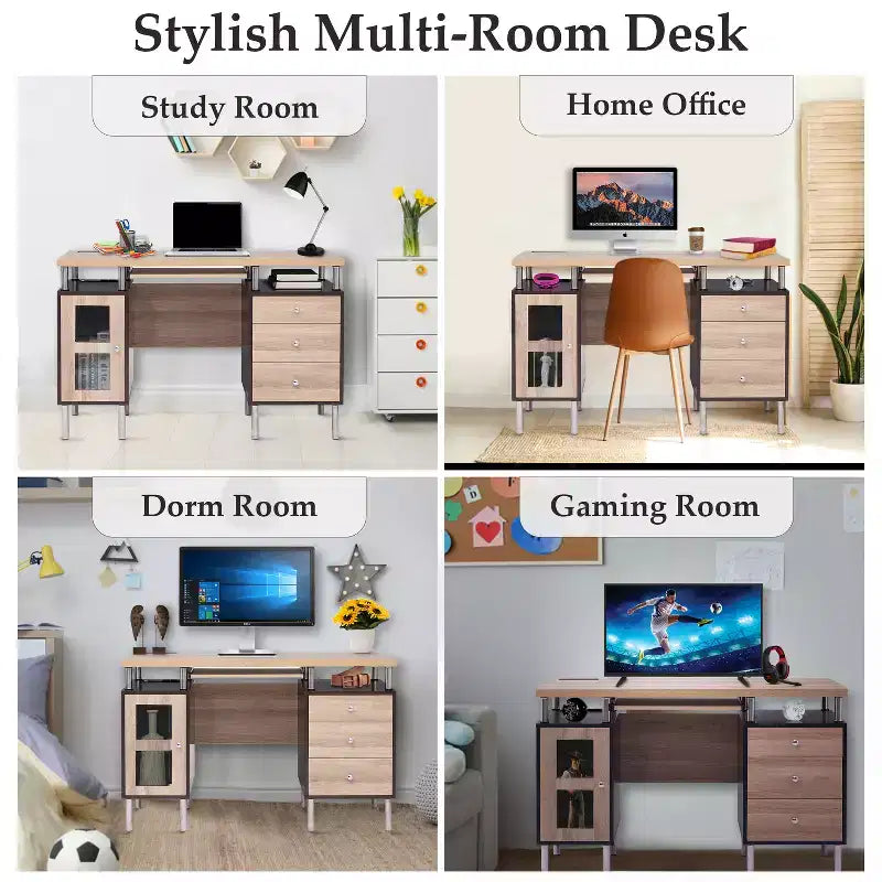 Home Imports Emporium 3-Drawer File Cabinet Office Writing Desk