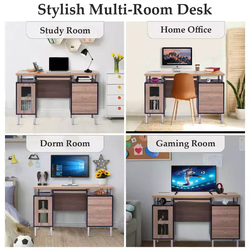 Home Imports Emporium 3-Drawer File Cabinet Office Writing Desk