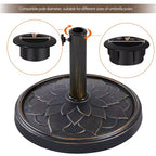 Yaheetech Heavy Duty Umbrella Base Stand with Flower Petal Pattern