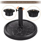 Yaheetech Heavy Duty Umbrella Base Stand with Flower Petal Pattern