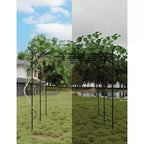 Garden Arch Trellis for Climbing Plants, Metal Arched Arbor Durable Powder-Coated Finish, for Weddings, Gazebos, and Outdoor Decor, for Lawn, Party