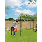 Garden Arch Trellis for Climbing Plants, Metal Arched Arbor Durable Powder-Coated Finish, for Weddings, Gazebos, and Outdoor Decor, for Lawn, Party