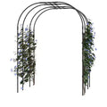 Garden Arch Trellis for Climbing Plants, Metal Arched Arbor Durable Powder-Coated Finish, for Weddings, Gazebos, and Outdoor Decor, for Lawn, Party