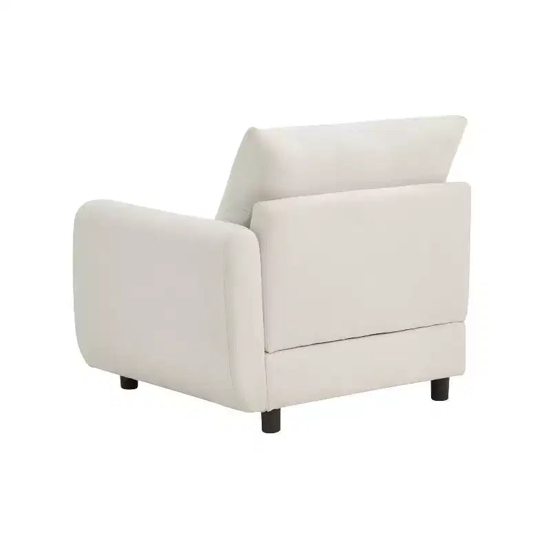 Christopher Knight Home Acker 99.5 Modern 3 Seater Upholstered Sectional Sofa, White