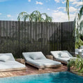 Abraham Black Galvanized Sheet Outdoor Private Screen