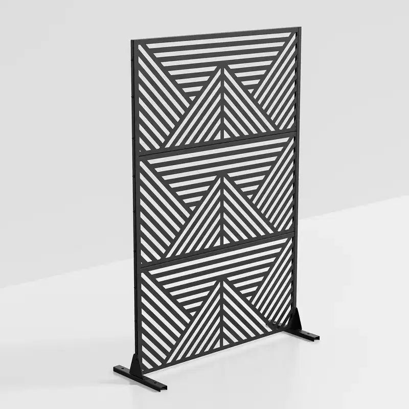 Zodiac Mountain-Shaped Black Galvanized Steel Screen