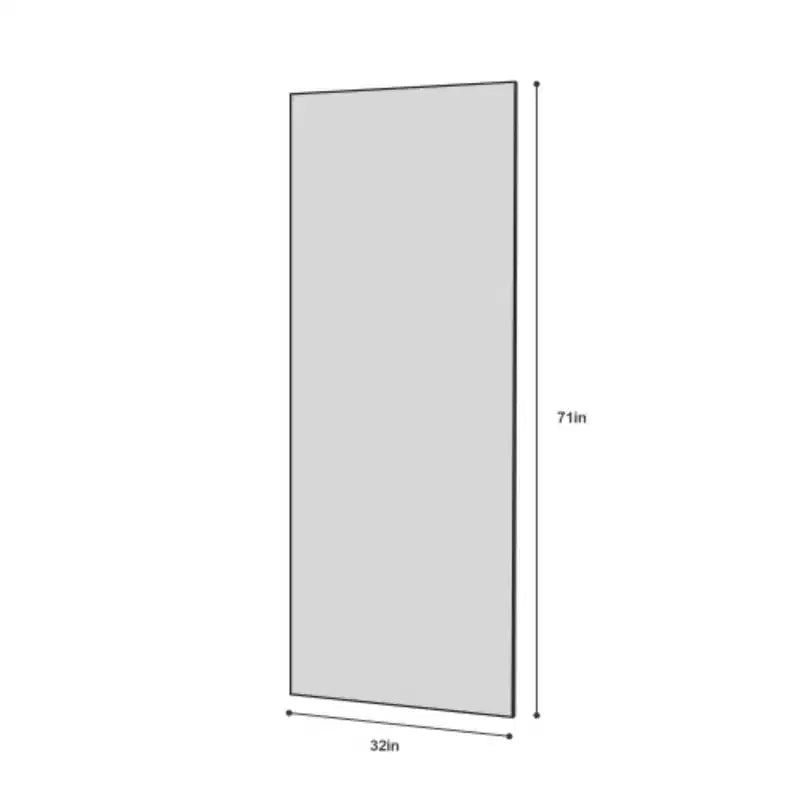 Leaning/Wall Mounted Mirror: High-Def, Shatter-Proof - Ideal for Bedroom, Living Room, Corridor
