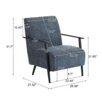 Christopher Knight Home Arnold Modern Upholstered Iron Club Chair (Set of 2)