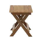 GDFStudio Matt 3pcs High Impact Polystyrene Foldable Bistro Set
