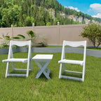 GDFStudio Matt 3pcs High Impact Polystyrene Foldable Bistro Set