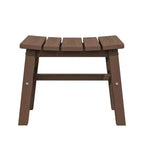 Hyleory HDPE Portable Ottoman,Ergonomic Curved Outdoor Stool