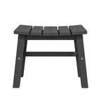 Hyleory HDPE Portable Ottoman,Ergonomic Curved Outdoor Stool