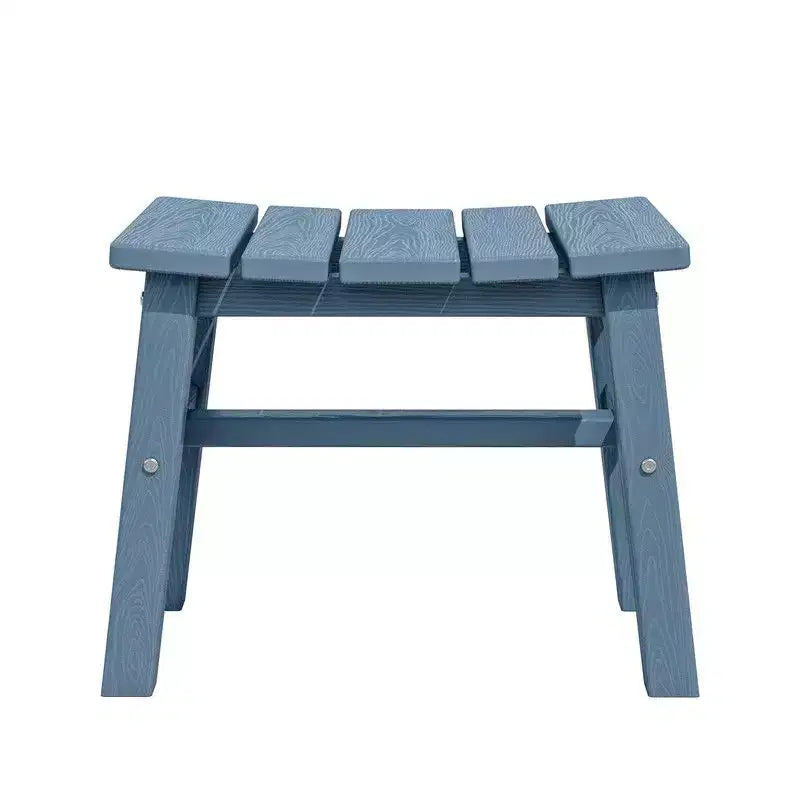 Hyleory HDPE Portable Ottoman,Ergonomic Curved Outdoor Stool