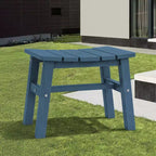 Hyleory HDPE Portable Ottoman,Ergonomic Curved Outdoor Stool