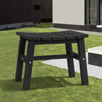 Hyleory HDPE Portable Ottoman,Ergonomic Curved Outdoor Stool