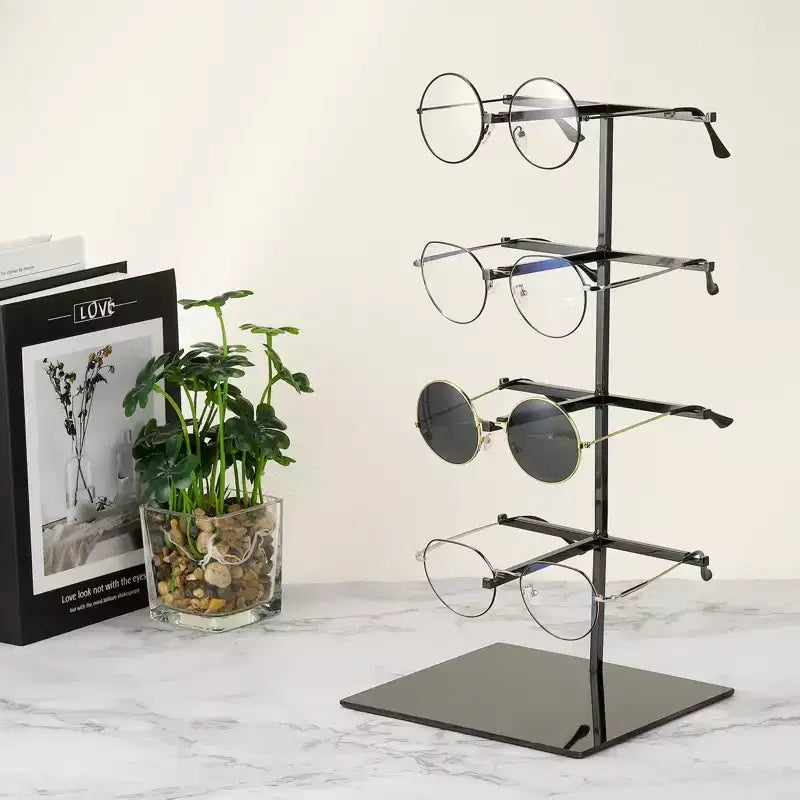 Unique Bargains Stainless Steel Durable Space-Saving Eyewear Display Sunglasses Display Stand