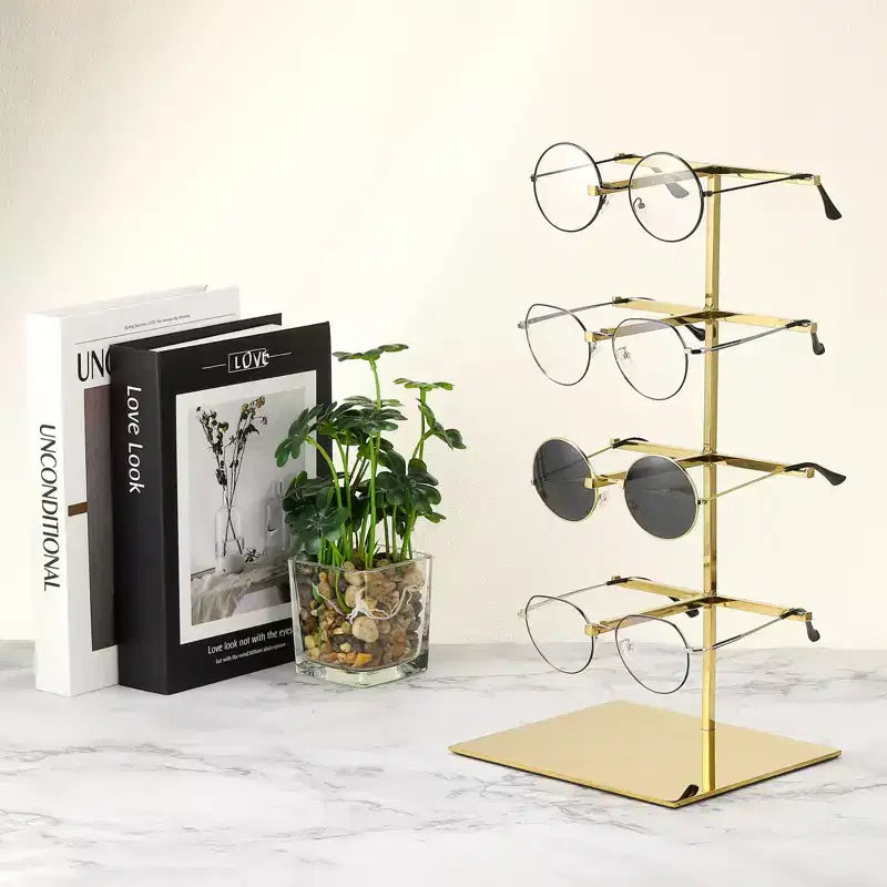 Unique Bargains Stainless Steel Durable Space-Saving Eyewear Display Sunglasses Display Stand