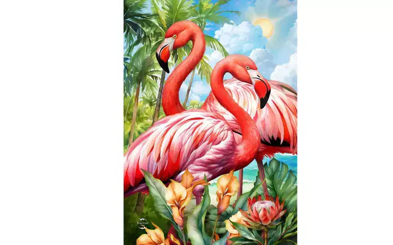 Briarwood Lane Summer Garden Flag 12x18 For Outdoor Flamingo Pair For Summer Garden Flag Flags For Outside