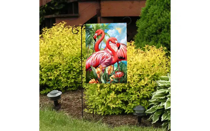 Briarwood Lane Summer Garden Flag 12x18 For Outdoor Flamingo Pair For Summer Garden Flag Flags For Outside